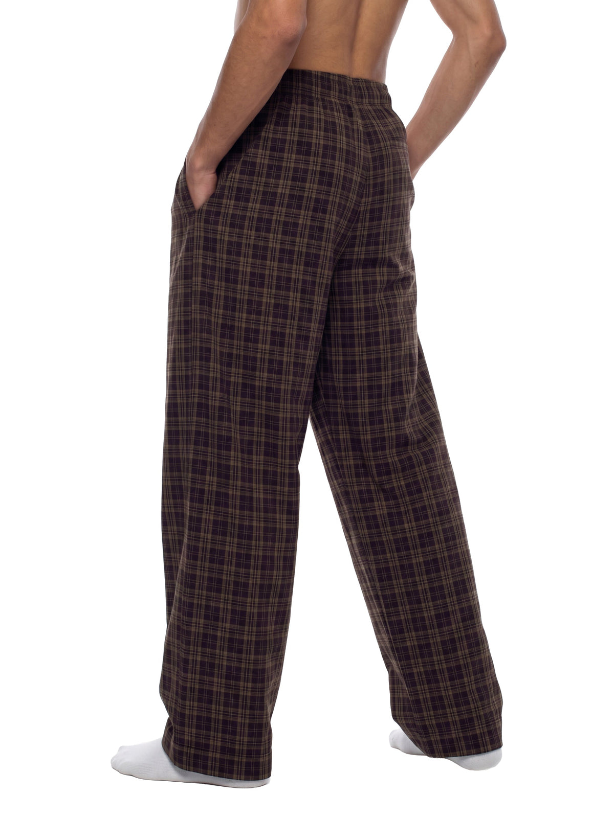 Unisex Plaid Wide-Leg Pants
