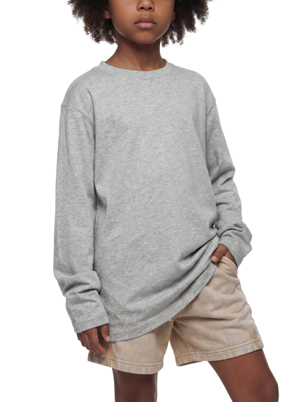 Kids' Drop-Shoulder Long-Sleeve T-Shirt