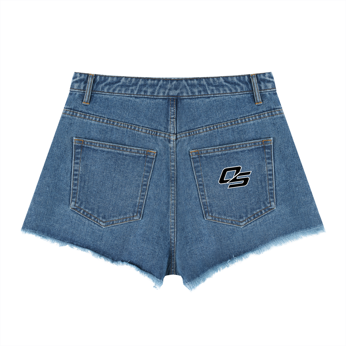 Off Script Women’s Vintage-Wash High-Rise Denim Shorts