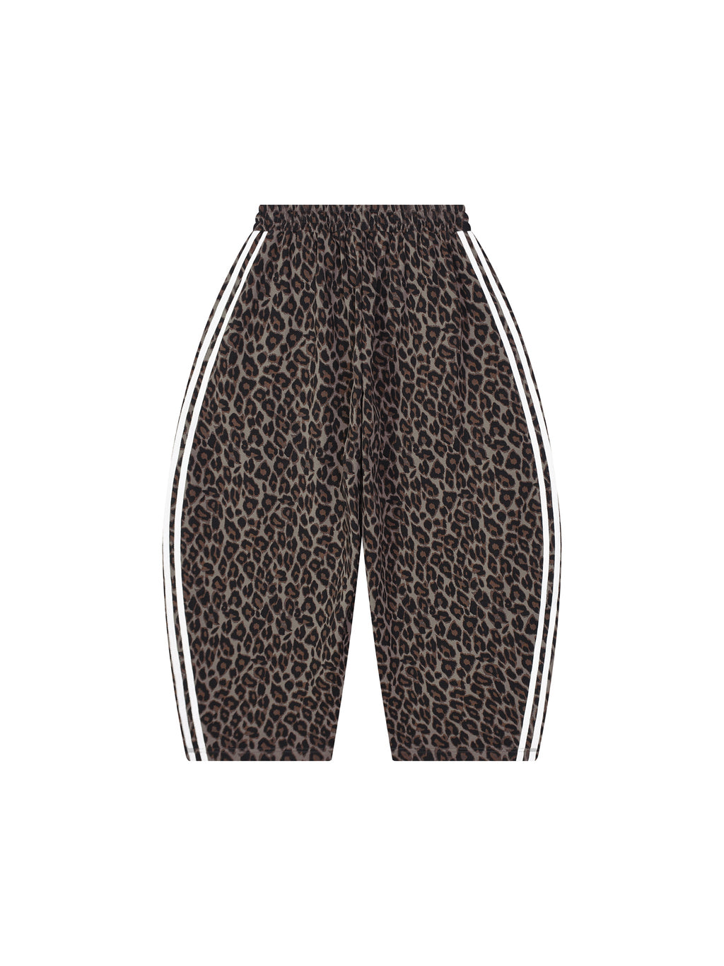 Unisex Leopard Barrel Leg Sweatpants
