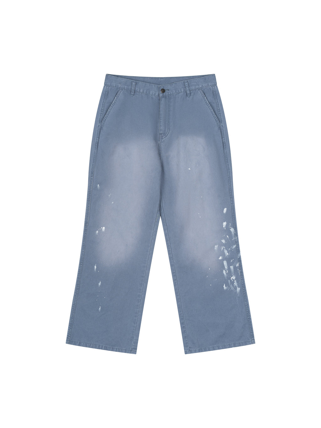 Men's Vintage Wash Splatter Denim Jeans
