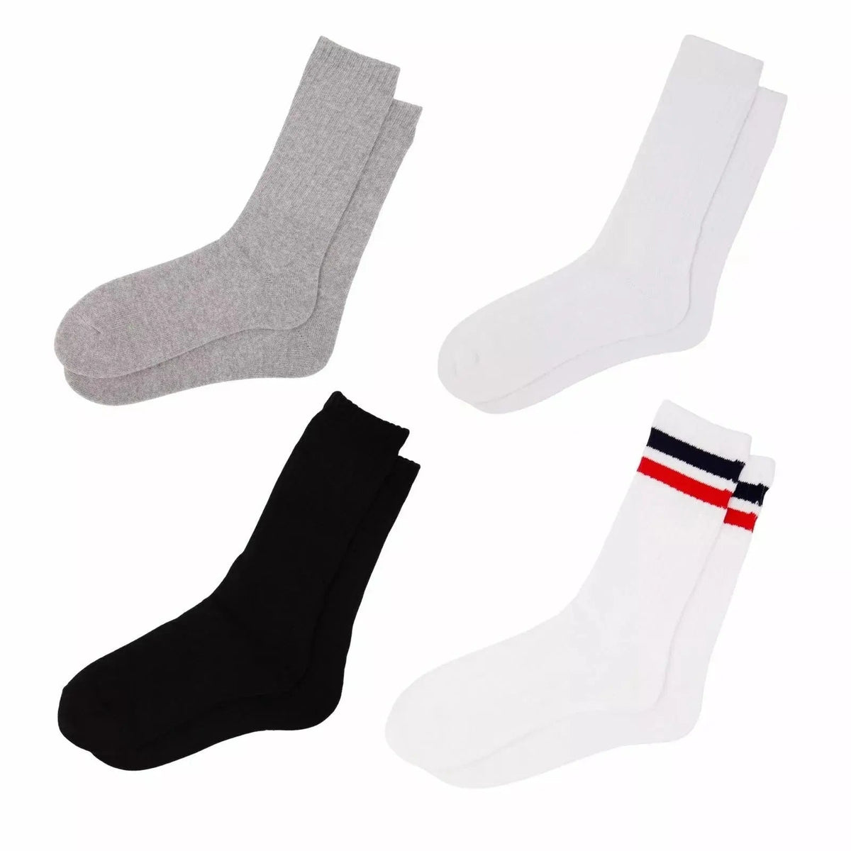 6 Pairs Thick Cotton Heavy Duty Work Durable Sports Socks Crew Socks 6-11