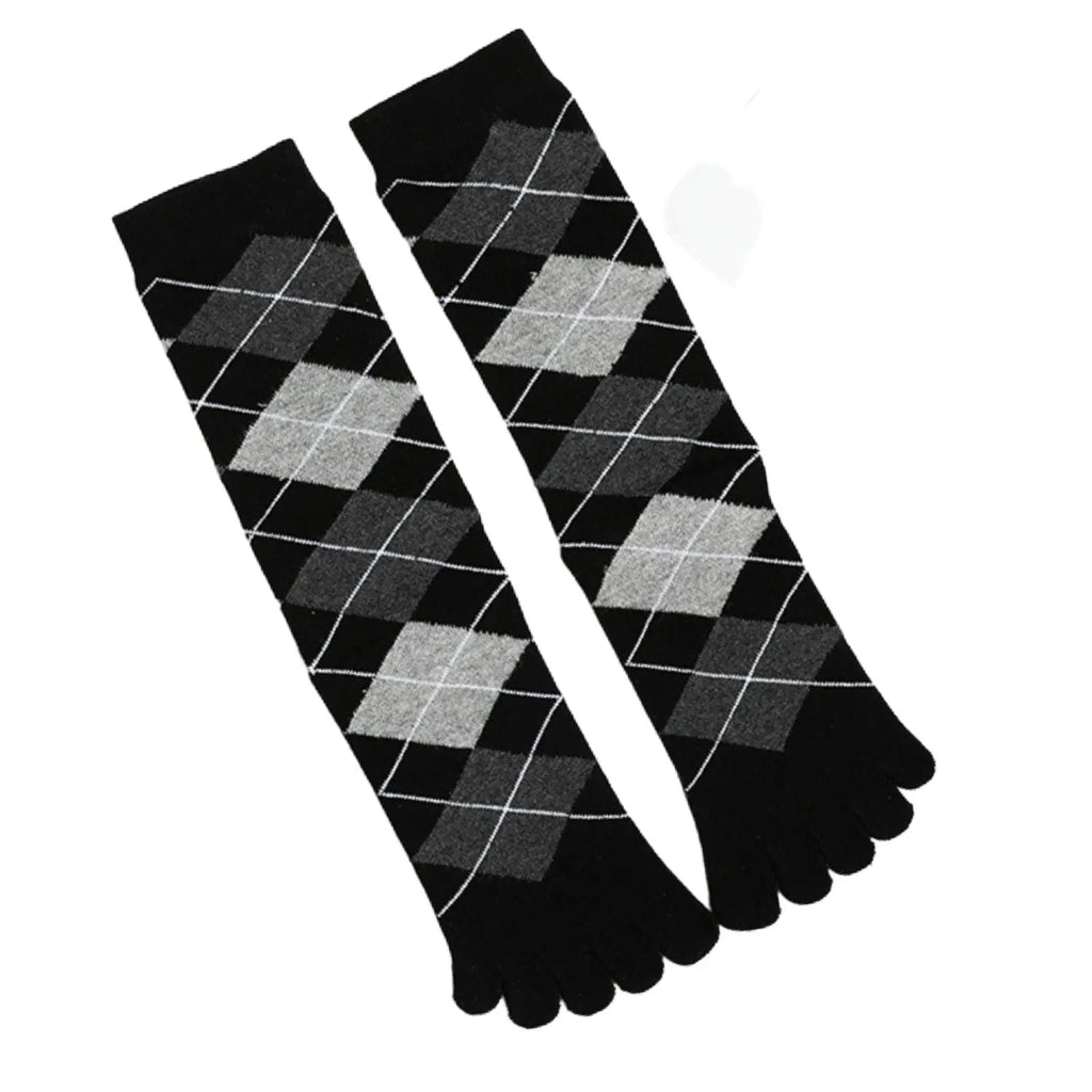 Casual Black Diamond Toe Socks Gift Box