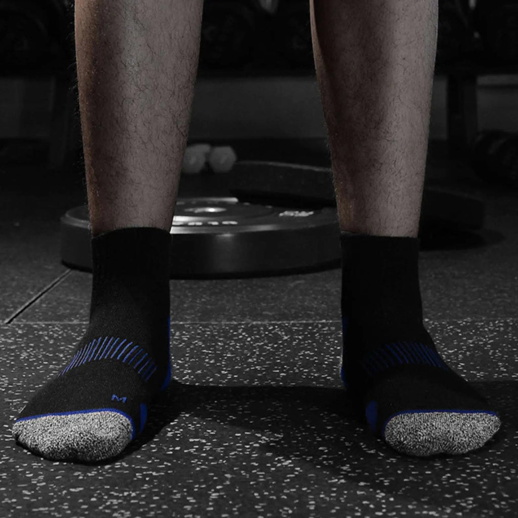 Pantsnsox 6 Pairs Cushioned Athletic Ankle Work Socks