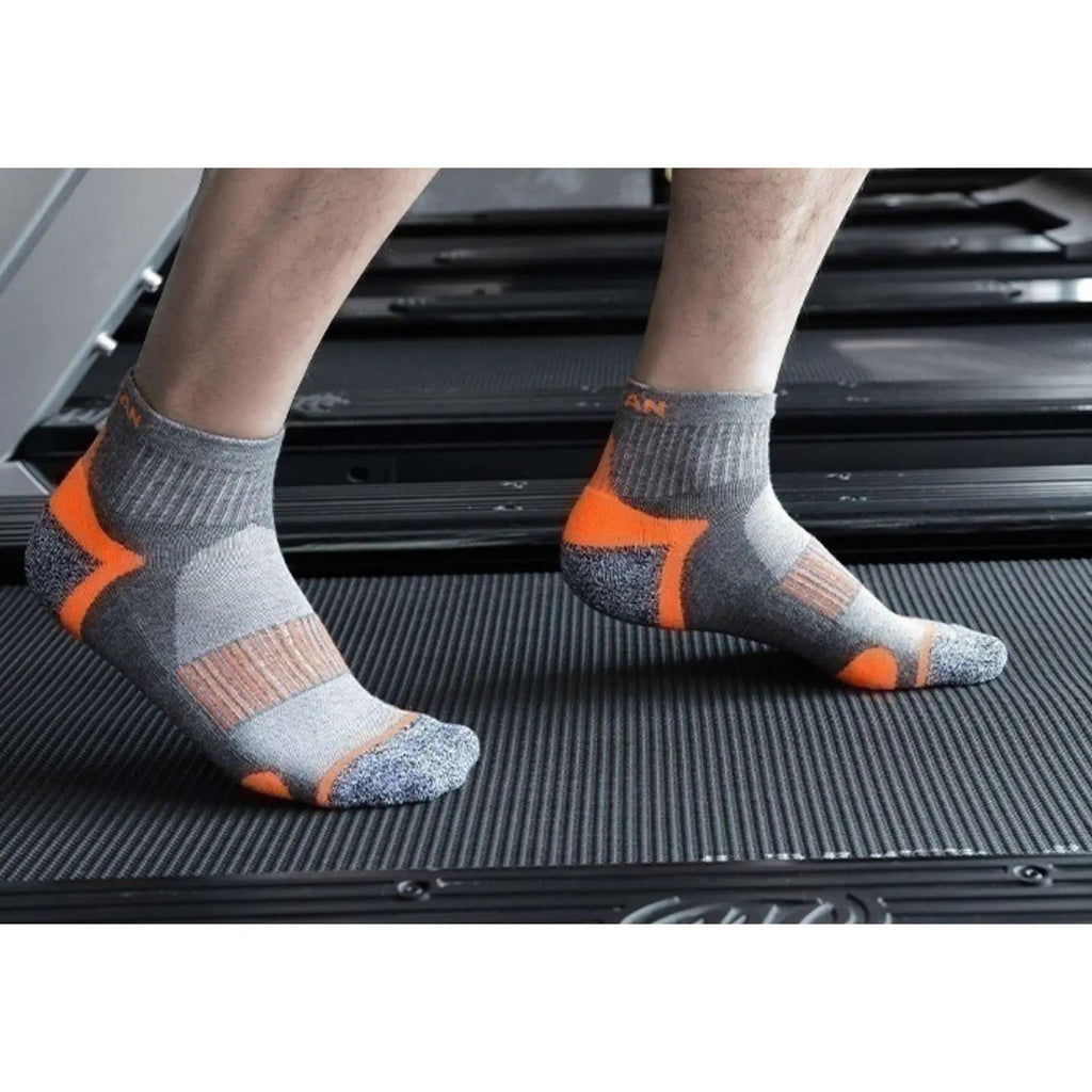 Pantsnsox 6 Pairs Cushioned Athletic Ankle Work Socks