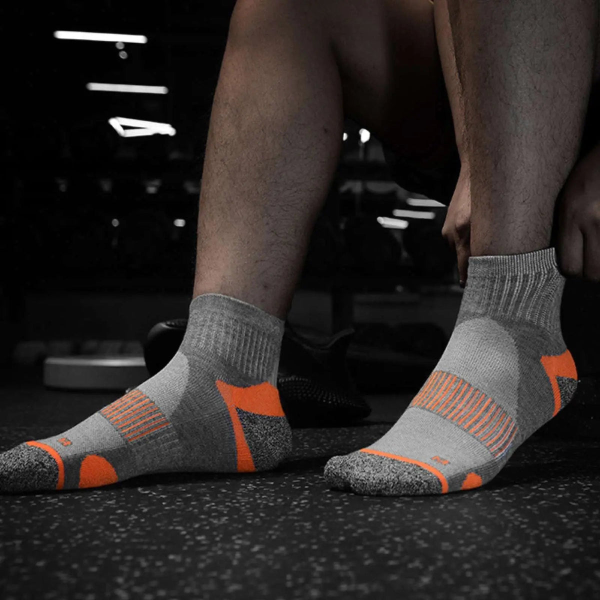 Pantsnsox 6 Pairs Cushioned Athletic Ankle Work Socks