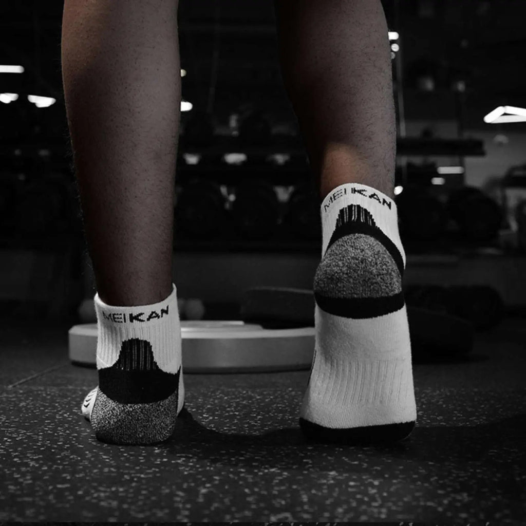 Pantsnsox 6 Pairs Cushioned Athletic Ankle Work Socks