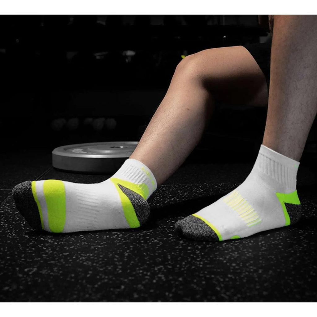 Pantsnsox 6 Pairs Cushioned Athletic Ankle Work Socks