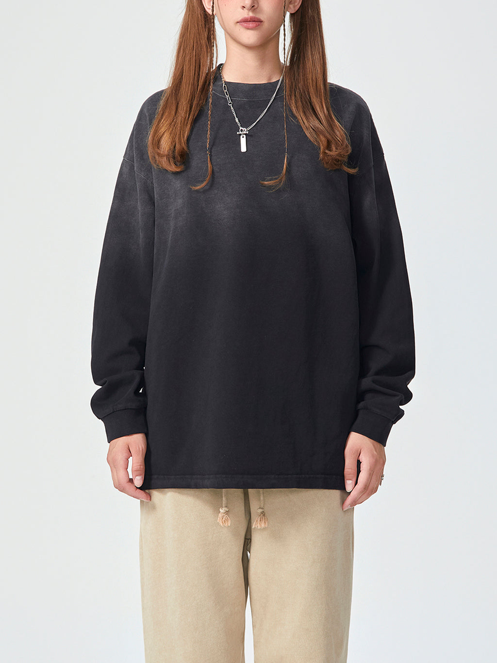 Gradient Washed Long Sleeve T-Shirt gallery view