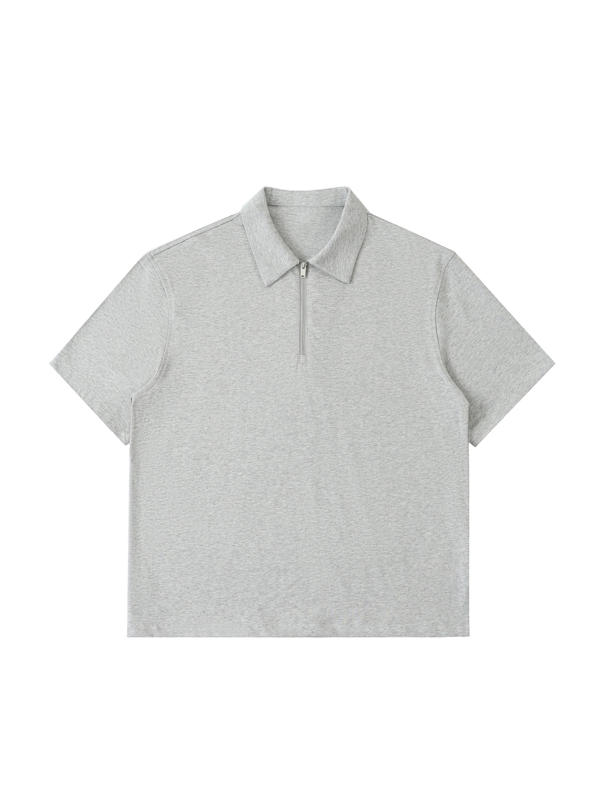 Half-Zip Cotton Polo Shirt gallery view