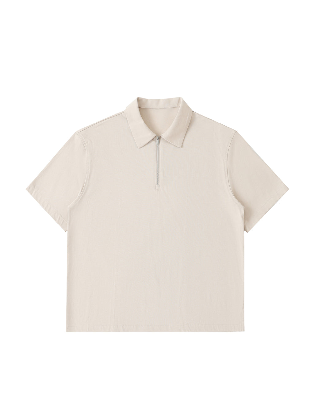 Half-Zip Cotton Polo Shirt gallery view