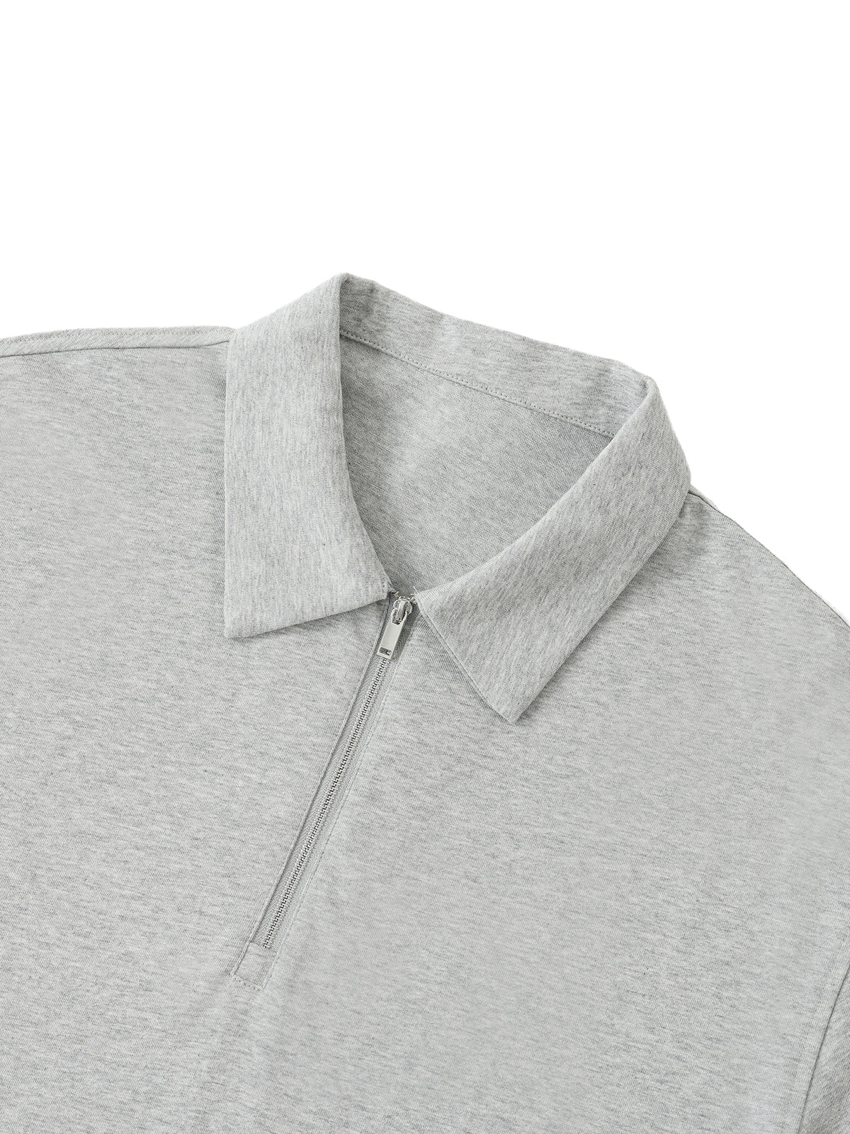 Half-Zip Cotton Polo Shirt gallery view