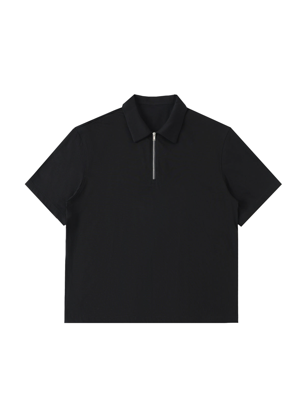 Half-Zip Cotton Polo Shirt gallery view
