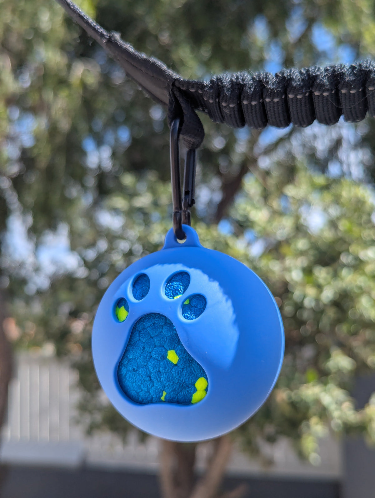 Silicone PouncePup Ball Holder for Leash or Bag