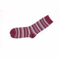 Womens Design Double Striped Pattern Women Size 2-8 Cotton Crew Socks