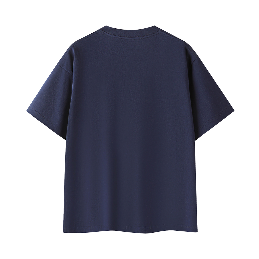 Navy Blue Back in My Day Australian Quote T-Shirt 3D back mockup
