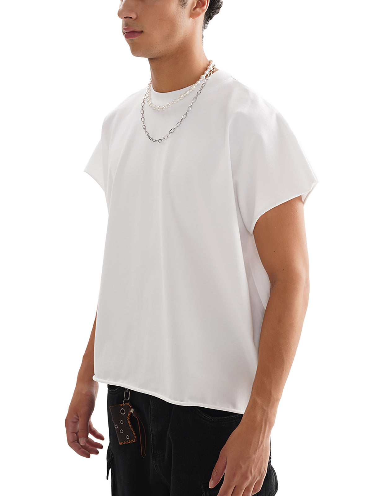 Raw Edge Boxy Non-Shrink T-Shirt gallery image 4
