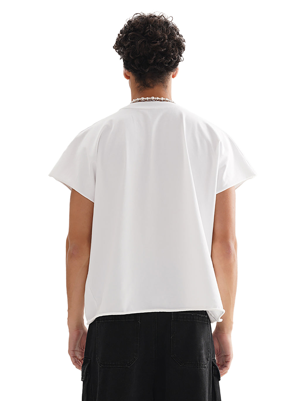 Raw Edge Boxy Non-Shrink T-Shirt gallery image 5