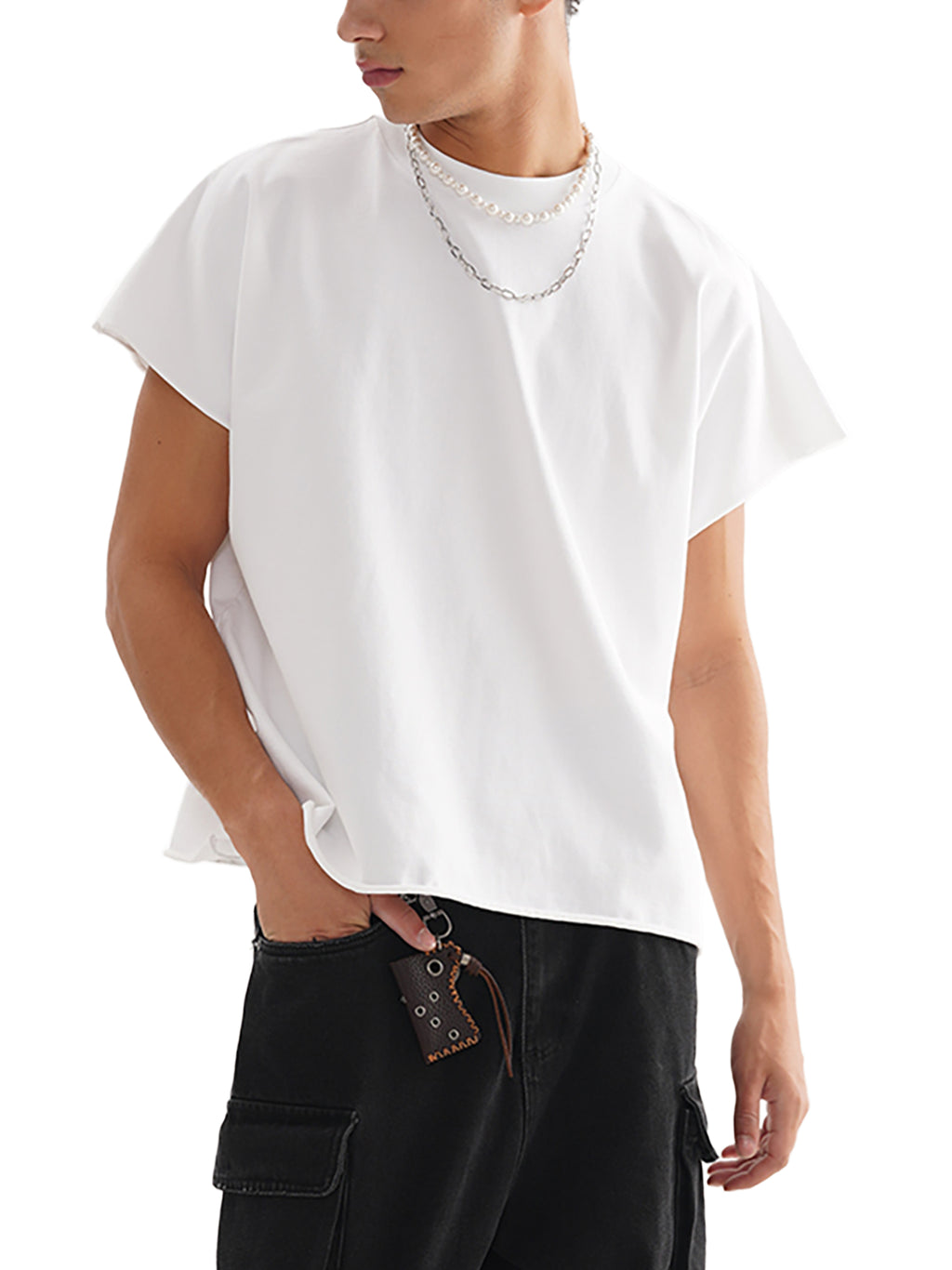 Raw Edge Boxy Non-Shrink T-Shirt gallery image 8