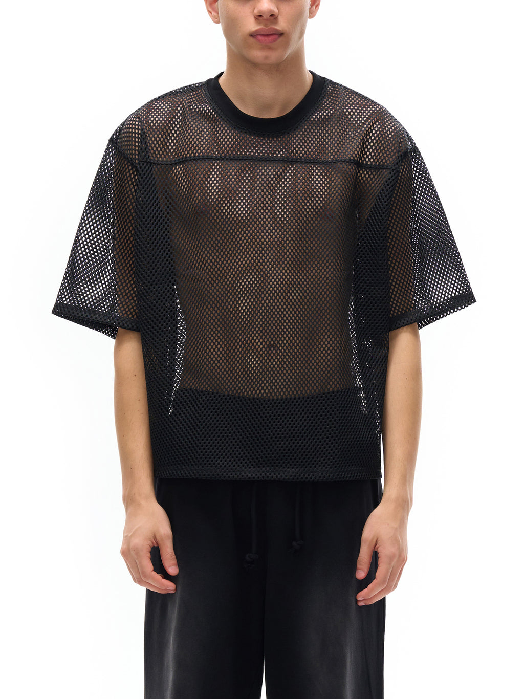 See-through Boxy Net T-Shirt gallery image 3
