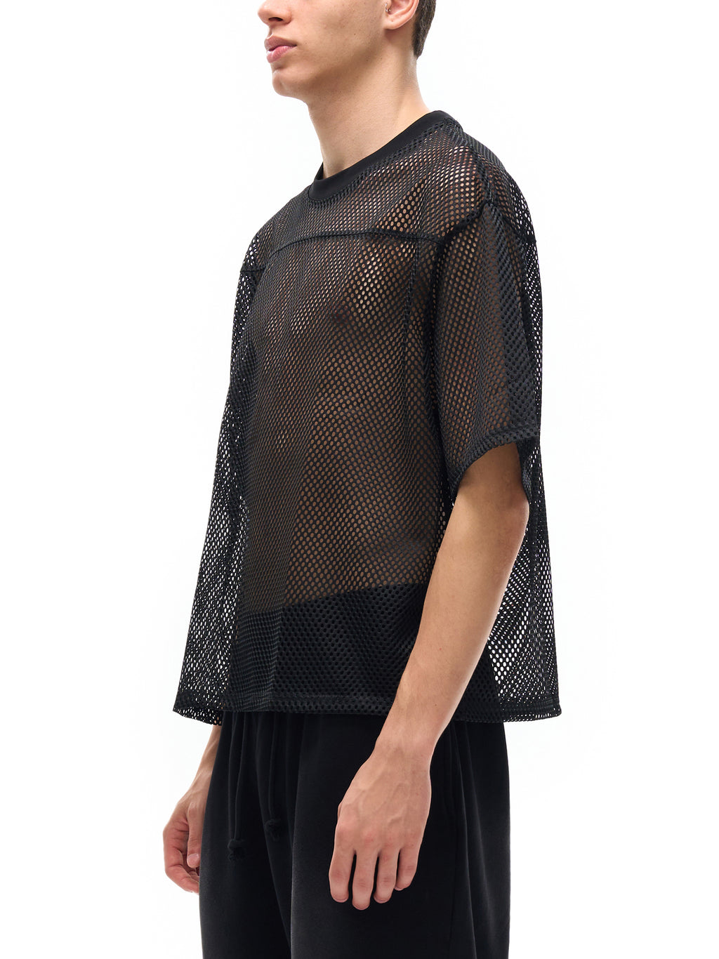 See-through Boxy Net T-Shirt gallery image 4
