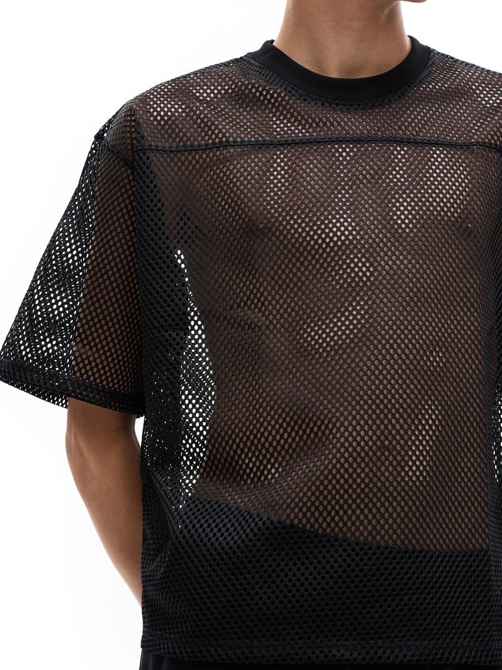 See-through Boxy Net T-Shirt gallery image 7