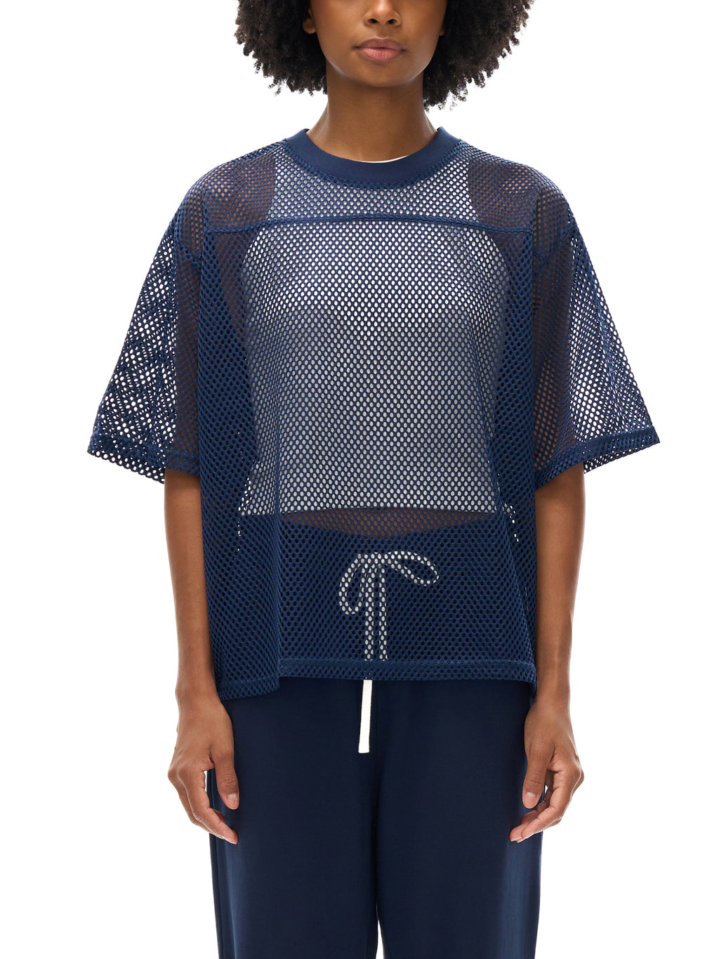 See-through Boxy Net T-Shirt gallery image 8