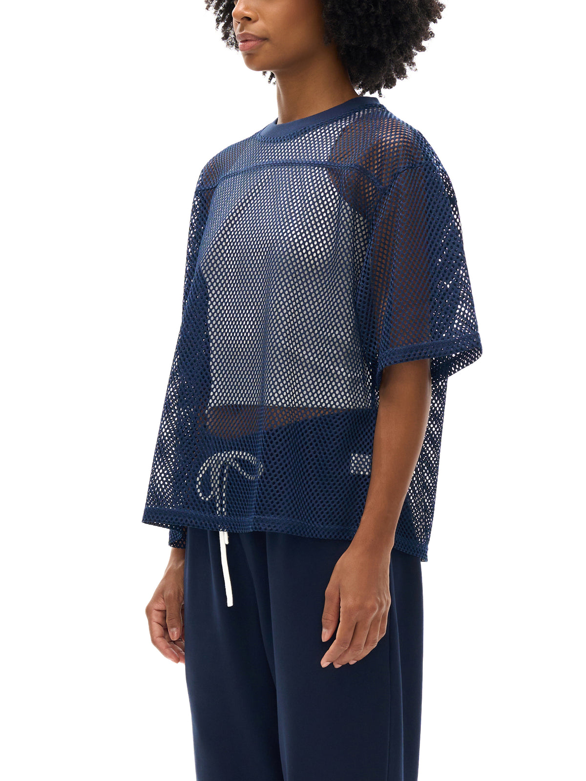 See-through Boxy Net T-Shirt gallery image 9