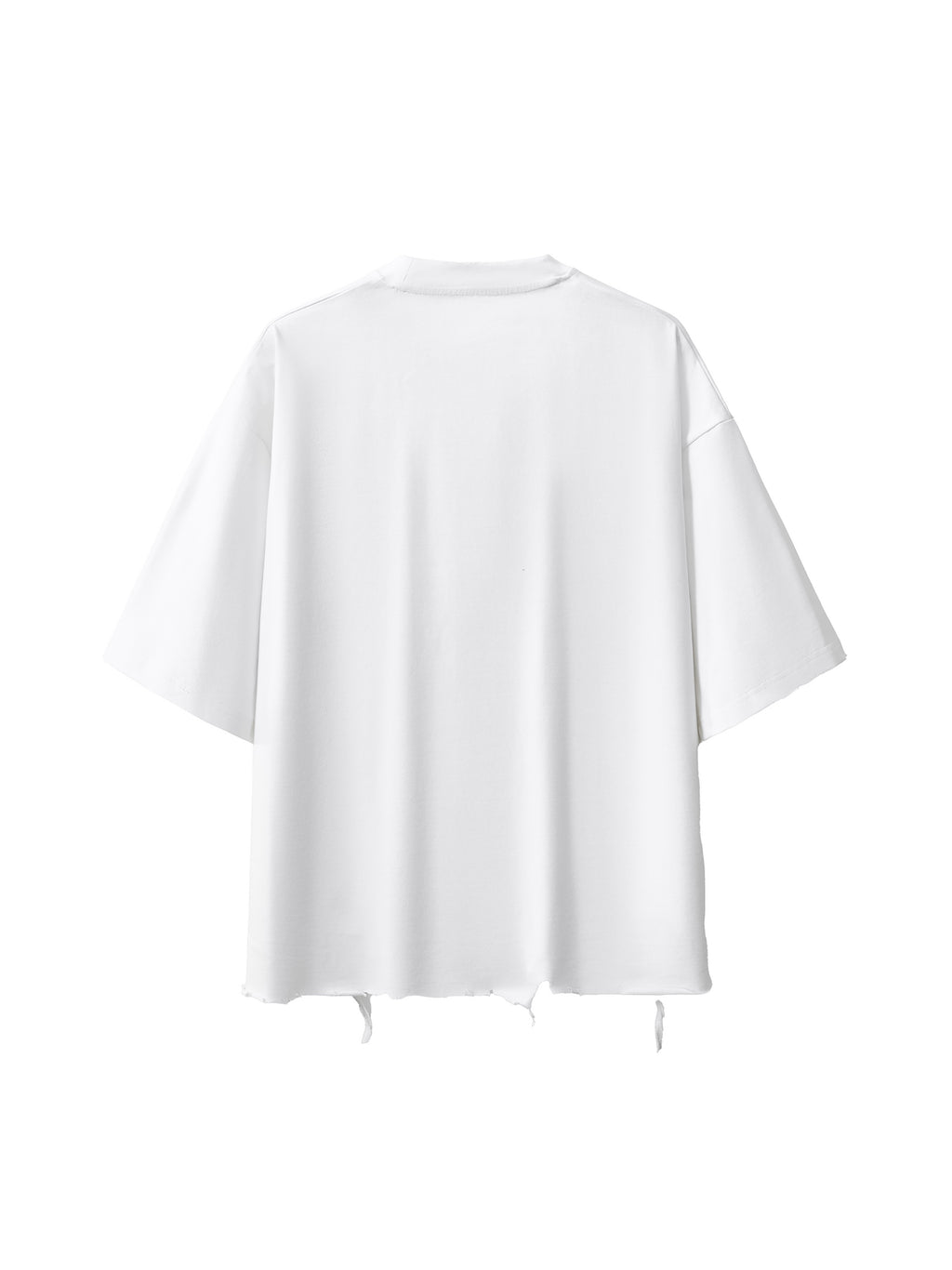 Snow Wash Raw-Hem Boxy T-shirt source image 22