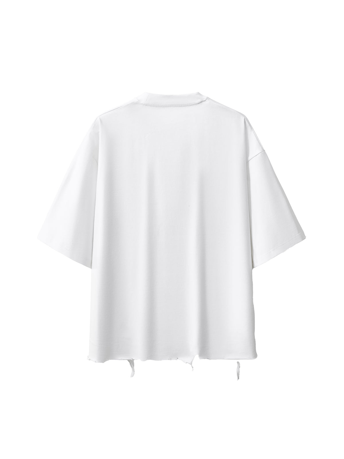 Snow Wash Raw-Hem Boxy T-shirt source image 22