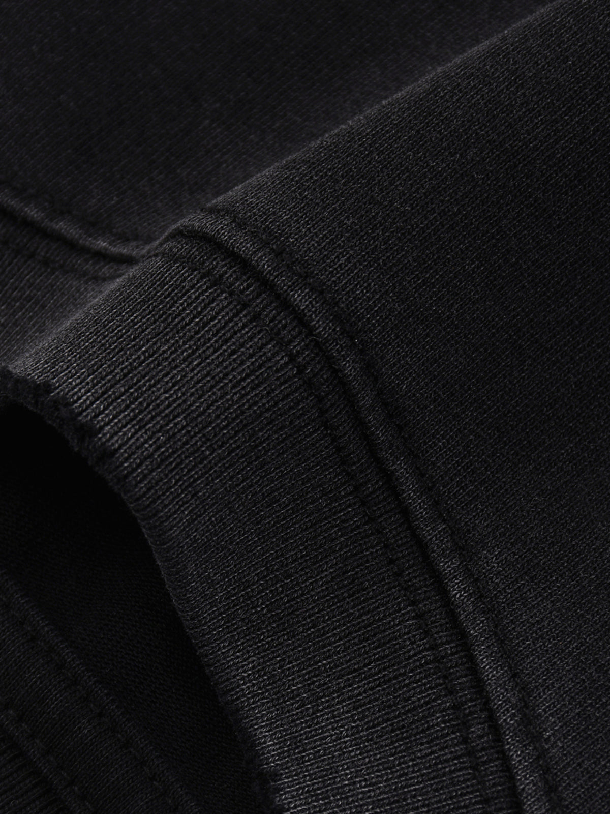 Snow Wash Raw Edge Cotton T-Shirt source image 7