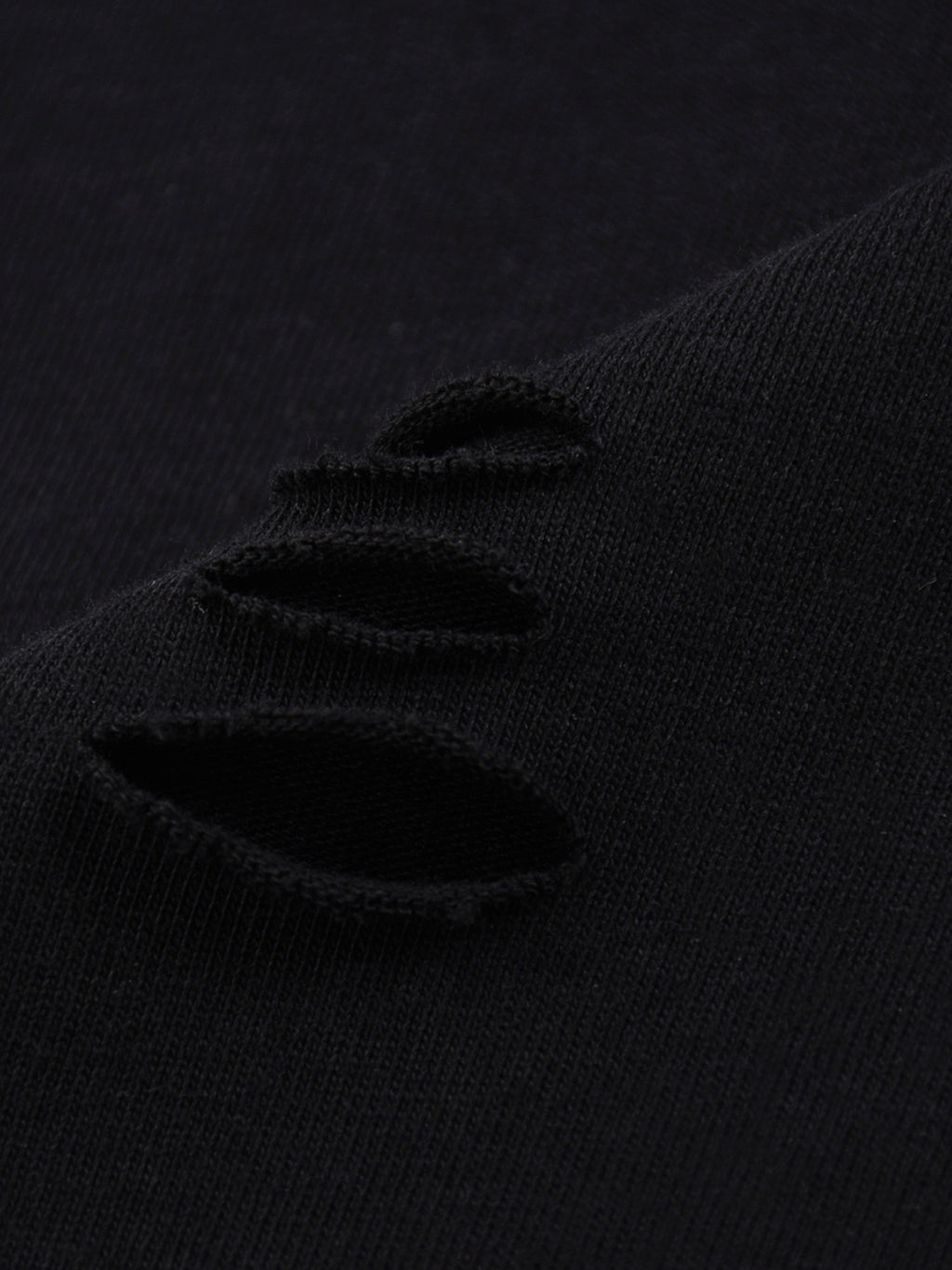 Snow Wash Raw Edge Cotton T-Shirt source image 8