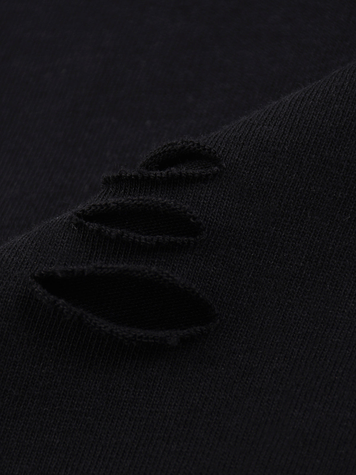Snow Wash Raw Edge Cotton T-Shirt source image 8