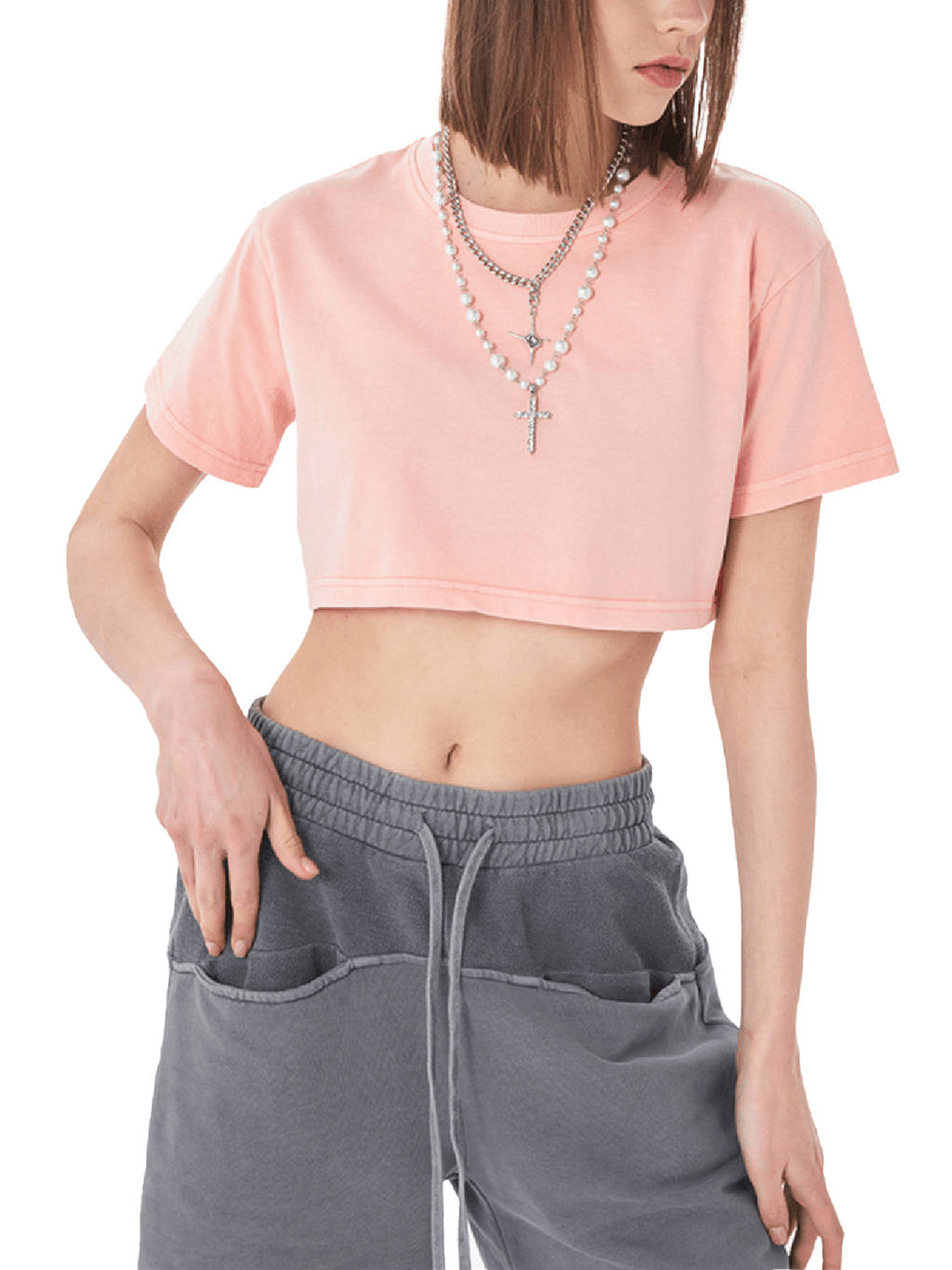 Snow Washed Crop Top source image 4