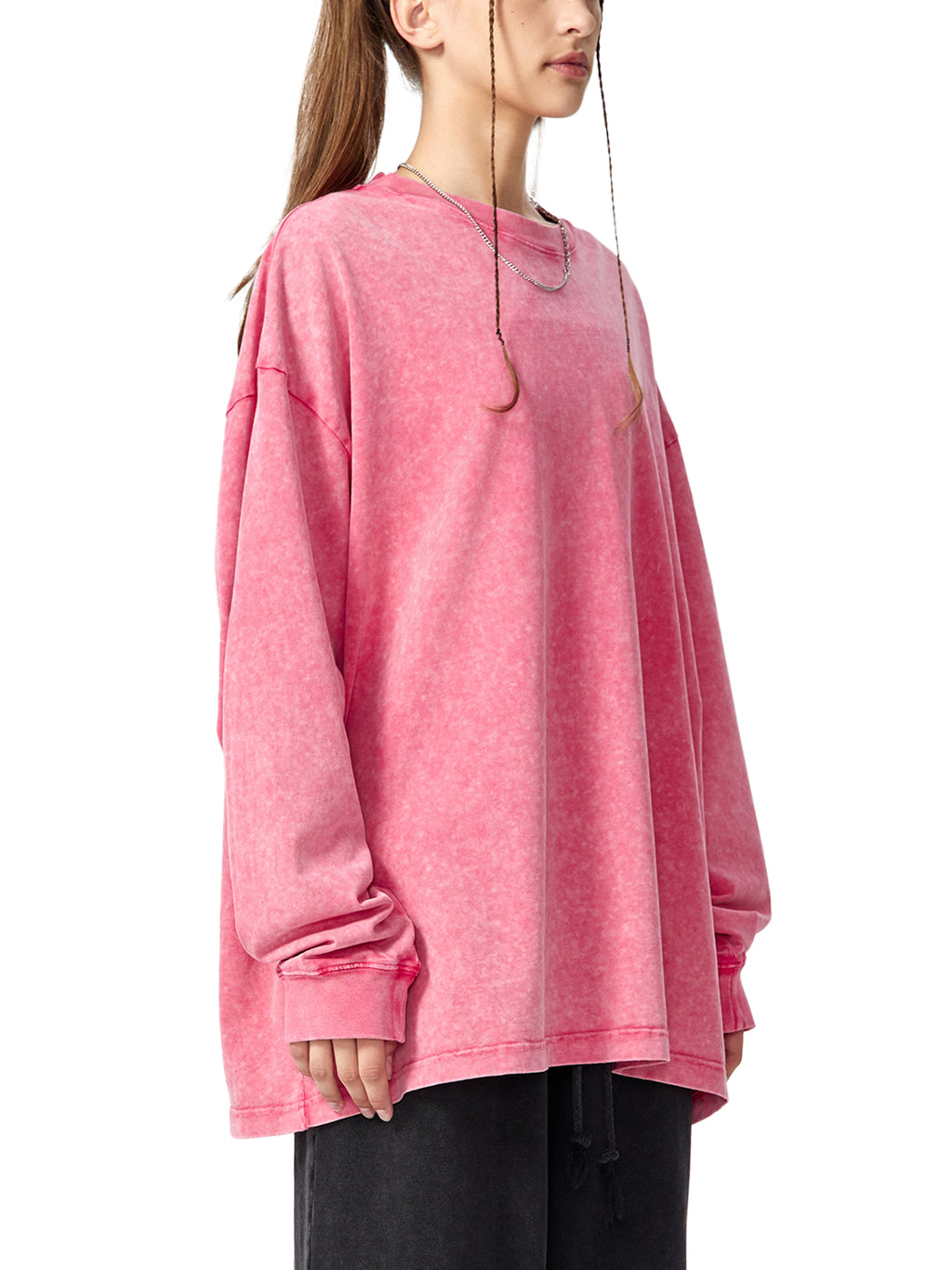 Snow Washed Frayed Edge T-Shirt source image 11