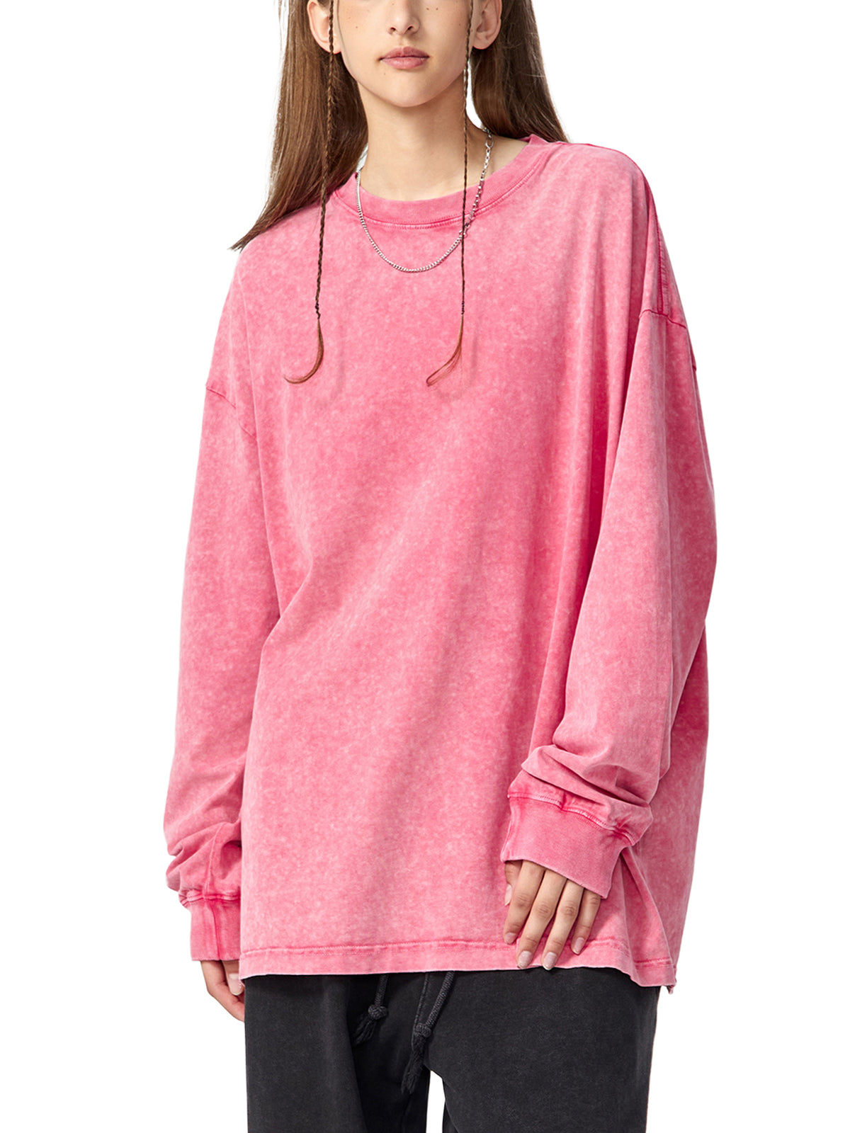 Snow Washed Frayed Edge T-Shirt source image 12