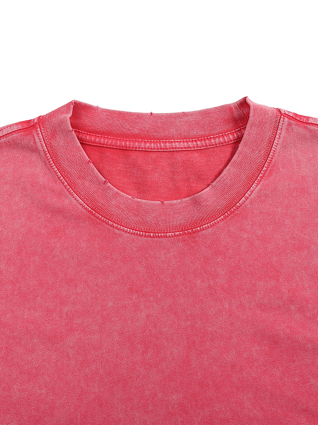 Snow Washed Frayed Edge T-Shirt source image 13