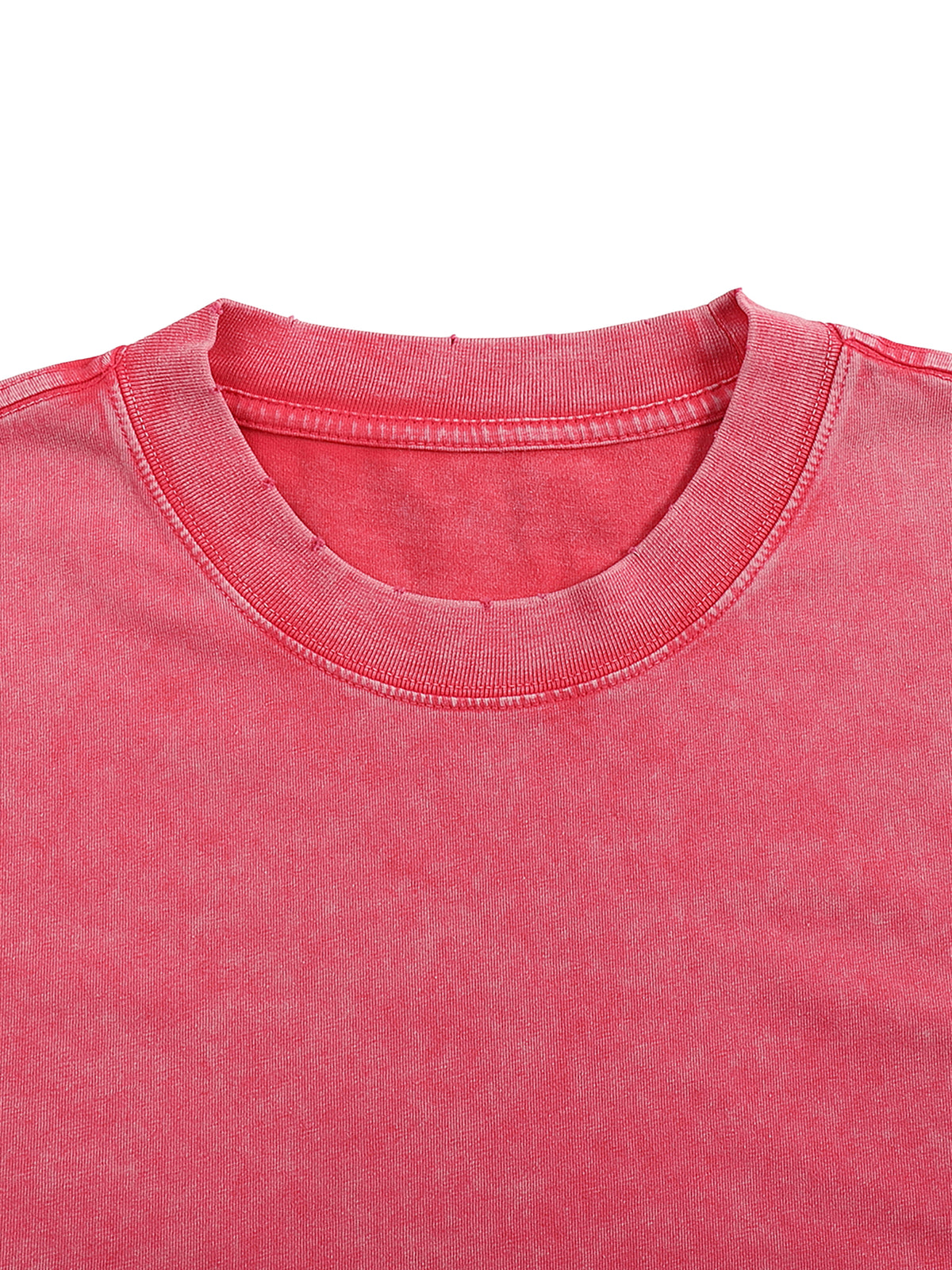 Snow Washed Frayed Edge T-Shirt source image 13