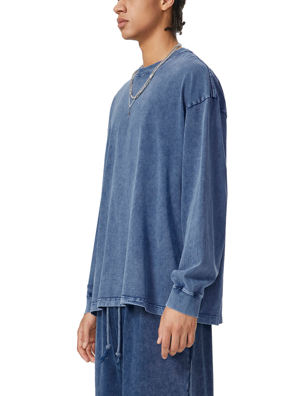 Snow Washed Frayed Edge T-Shirt source image 4