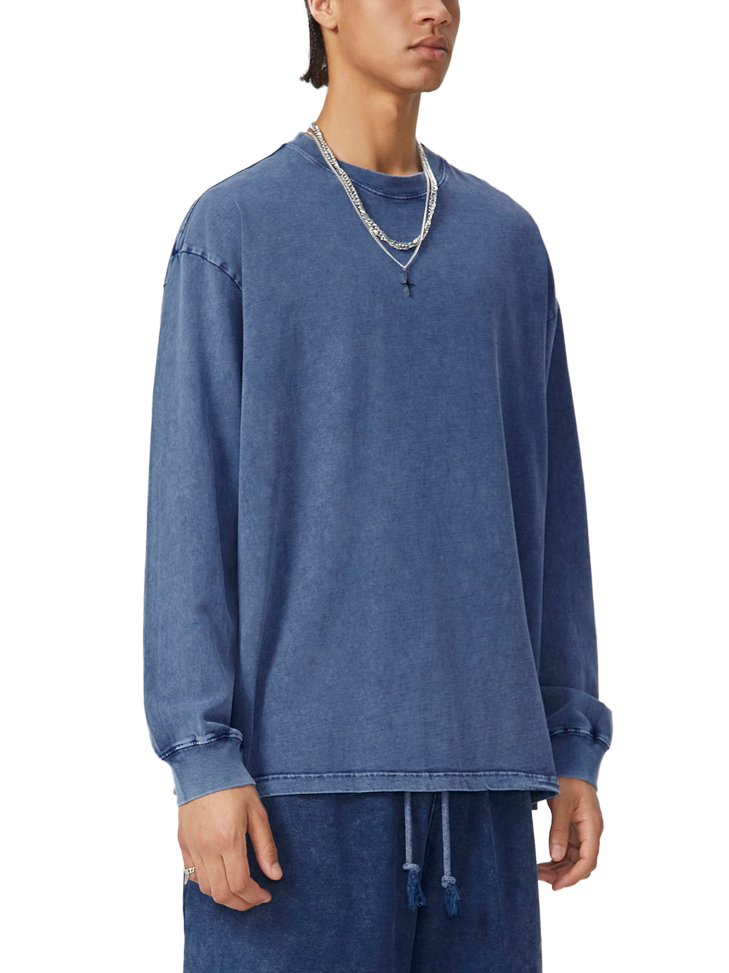 Snow Washed Frayed Edge T-Shirt source image 6