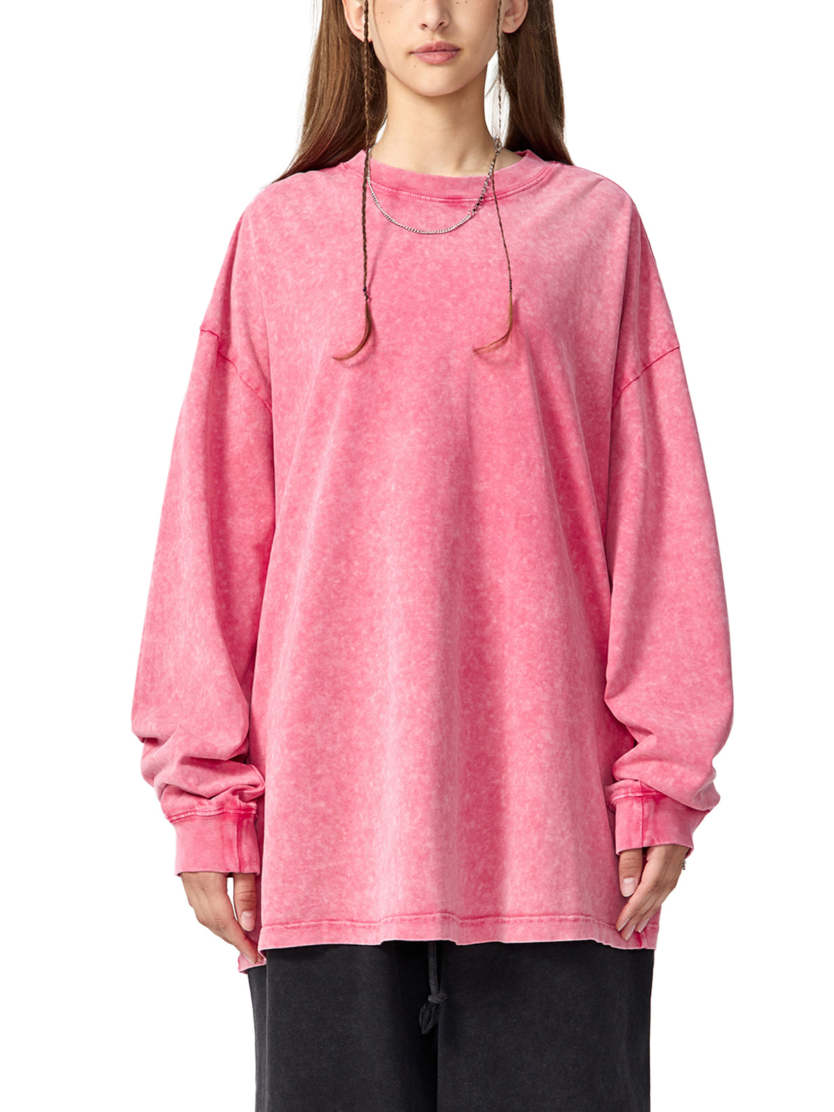 Snow Washed Frayed Edge T-Shirt source image 8