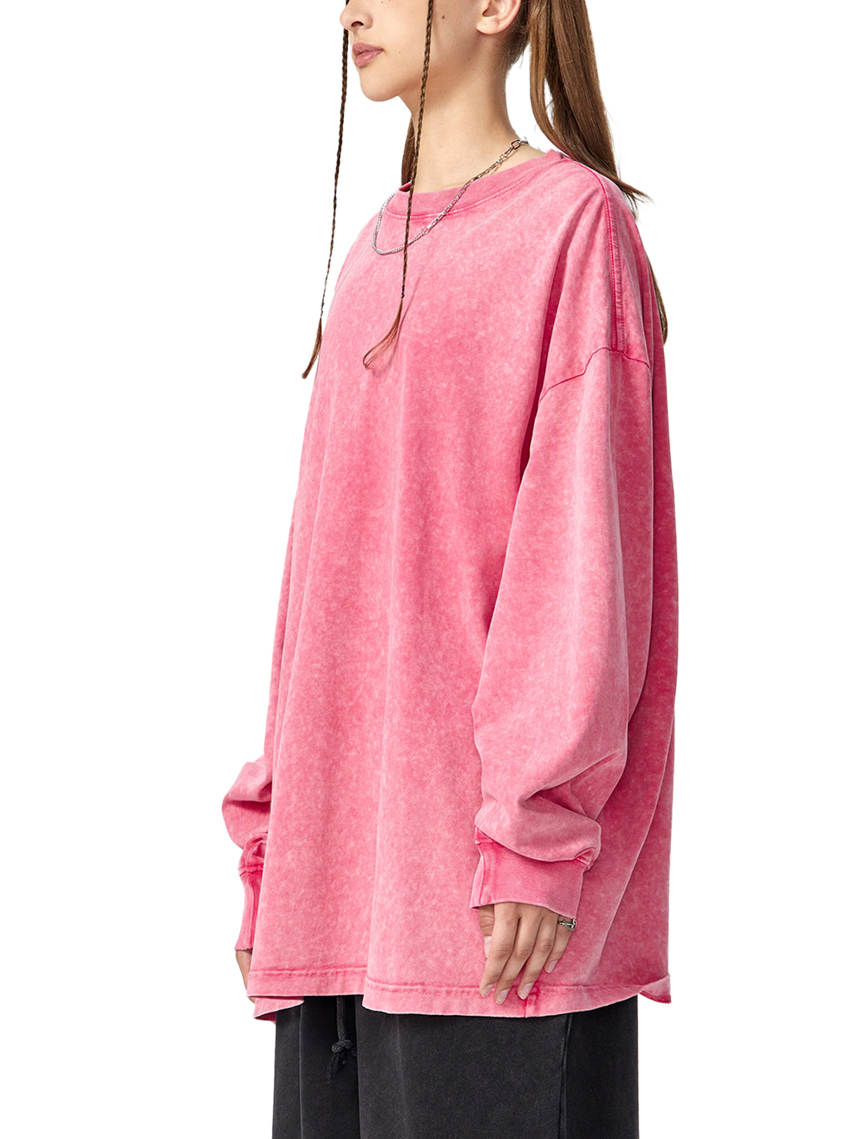 Snow Washed Frayed Edge T-Shirt source image 9