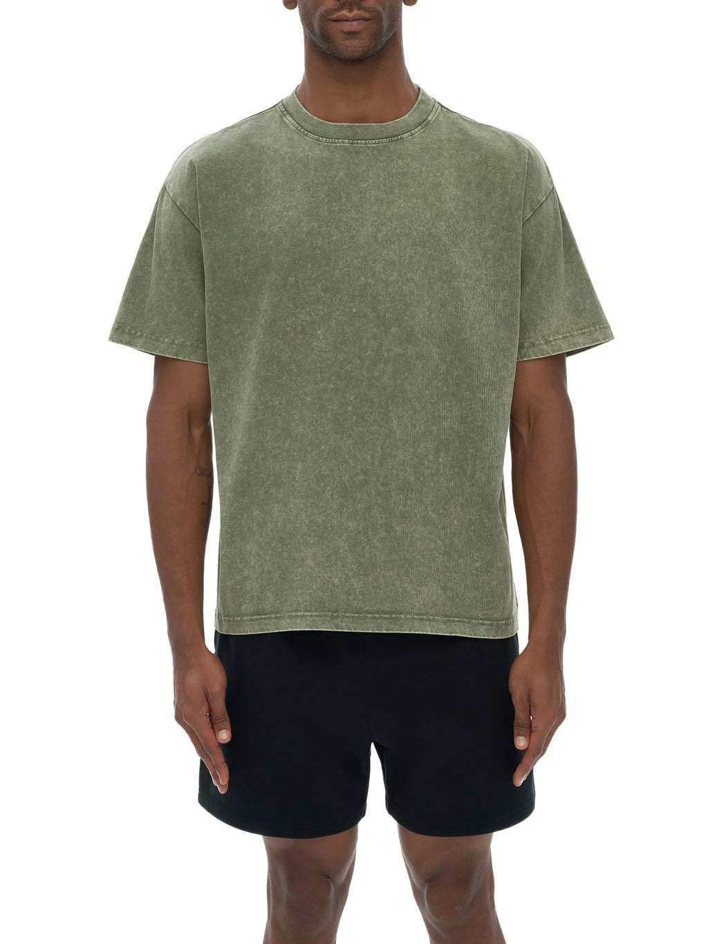 Snow Washed Heavyweight Oversize T-Shirt source image 3