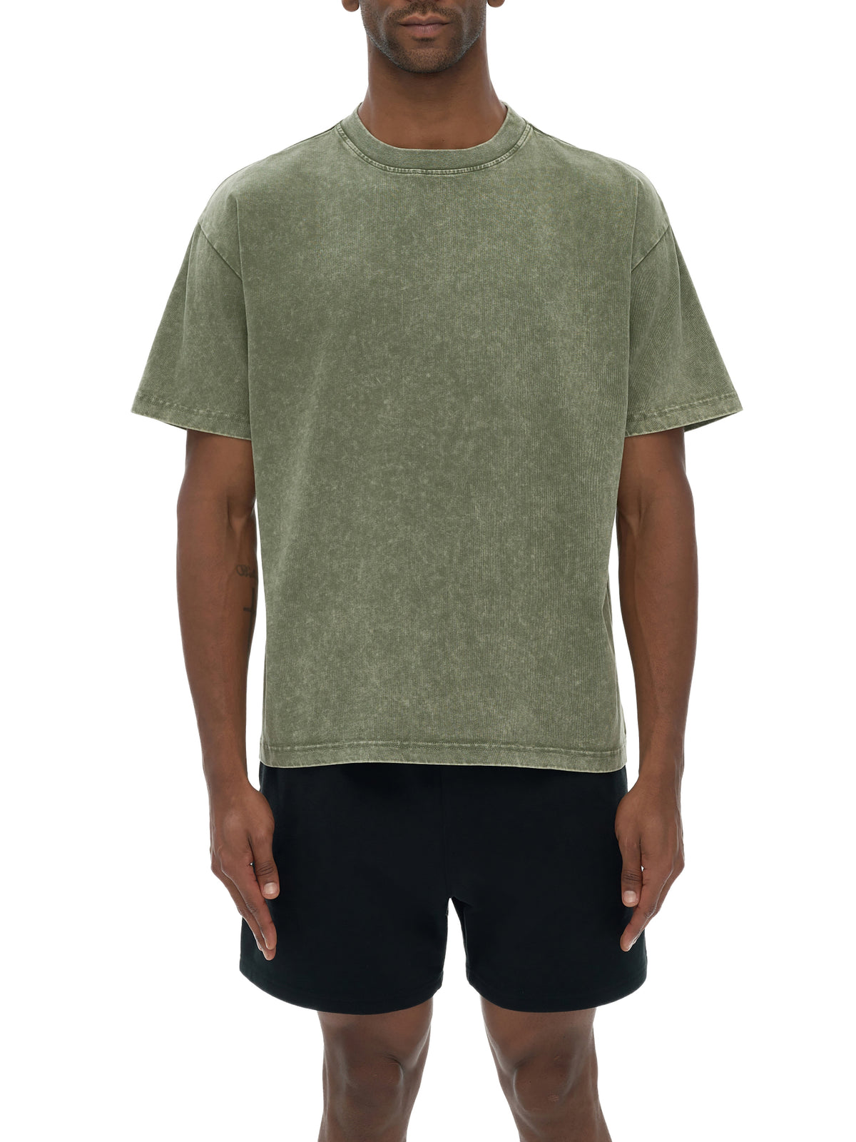 Snow Washed Heavyweight Oversize T-Shirt source image 3