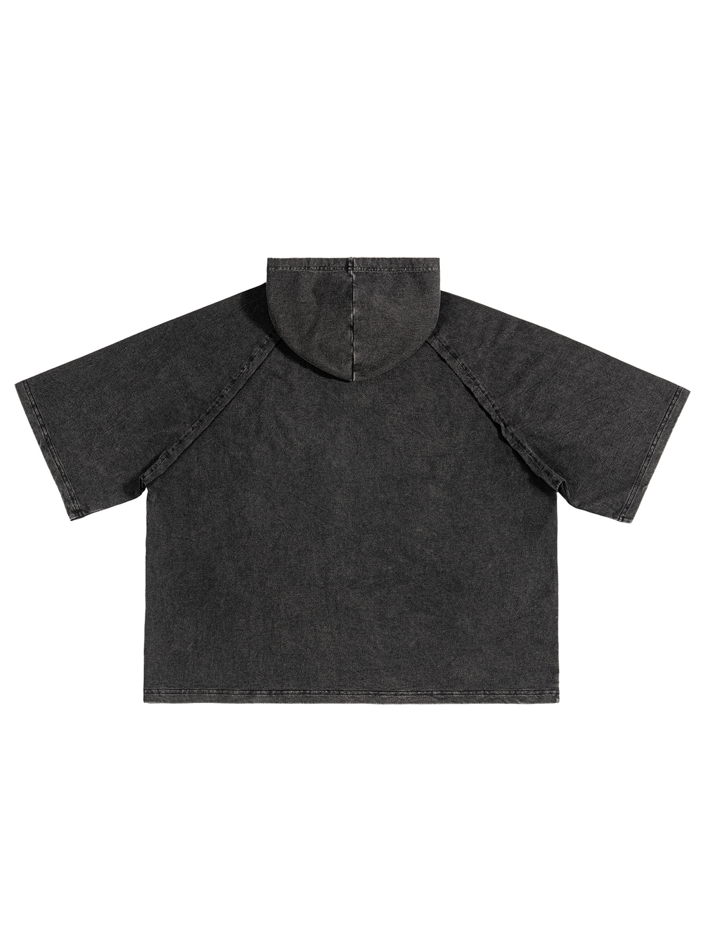 Snow Washed Hooded Boxy T-Shirt source image 2