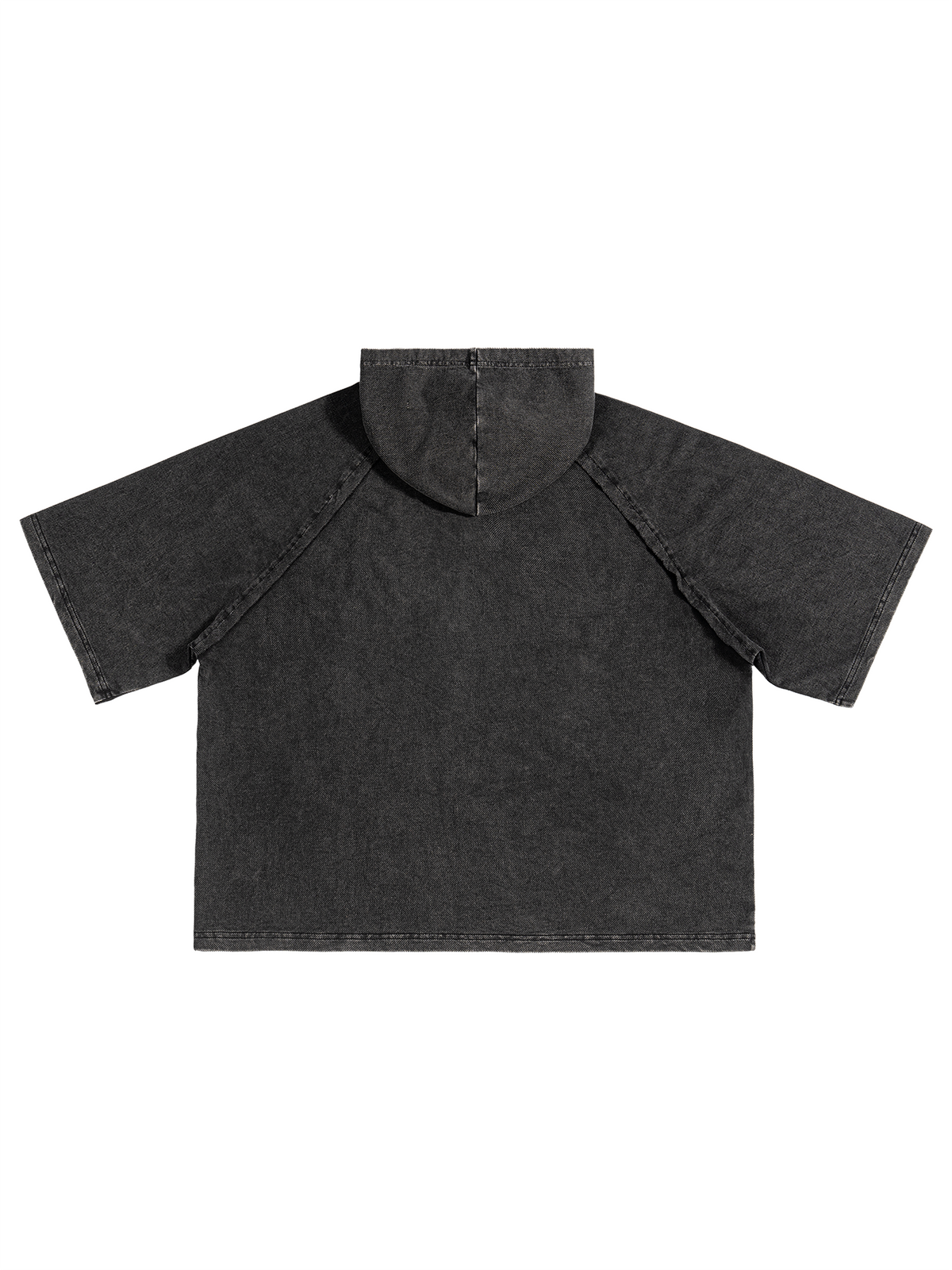 Snow Washed Hooded Boxy T-Shirt source image 2