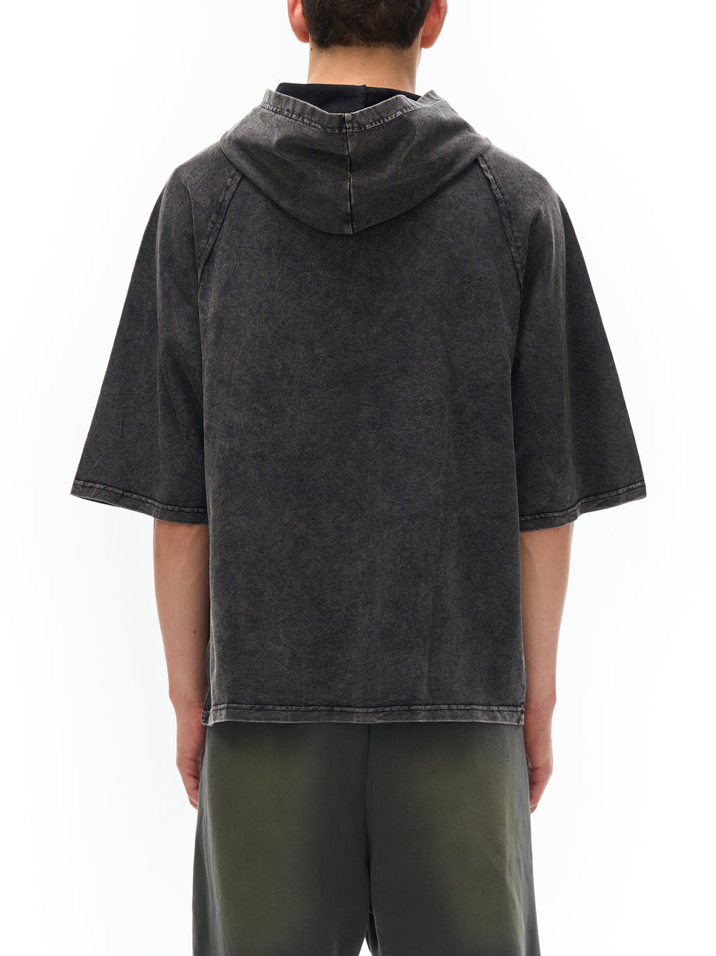 Snow Washed Hooded Boxy T-Shirt source image 6