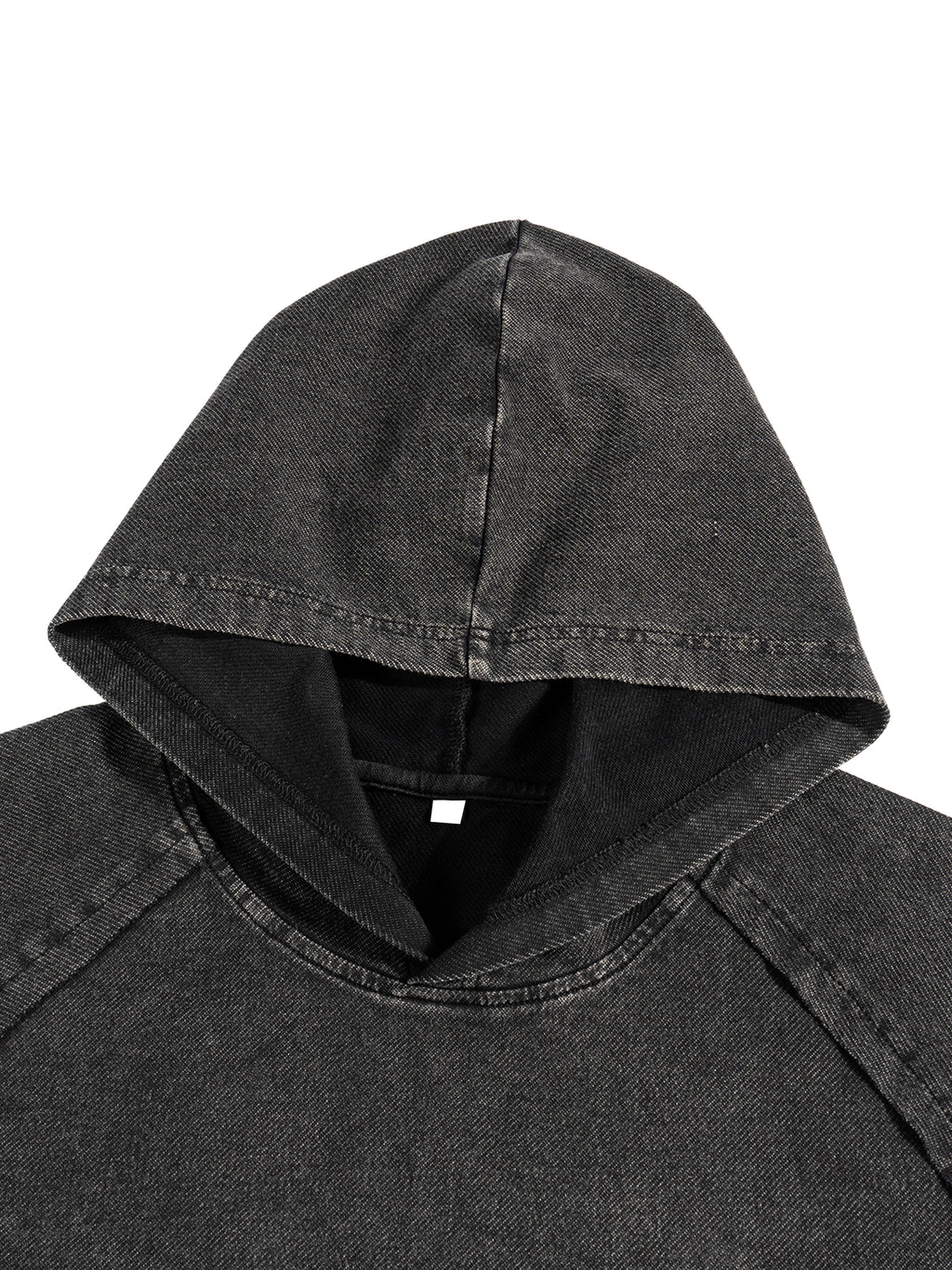 Snow Washed Hooded Boxy T-Shirt source image 8