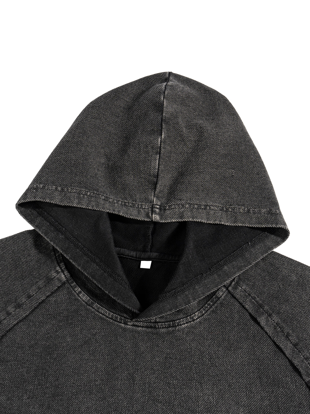 Snow Washed Hooded Boxy T-Shirt source image 8
