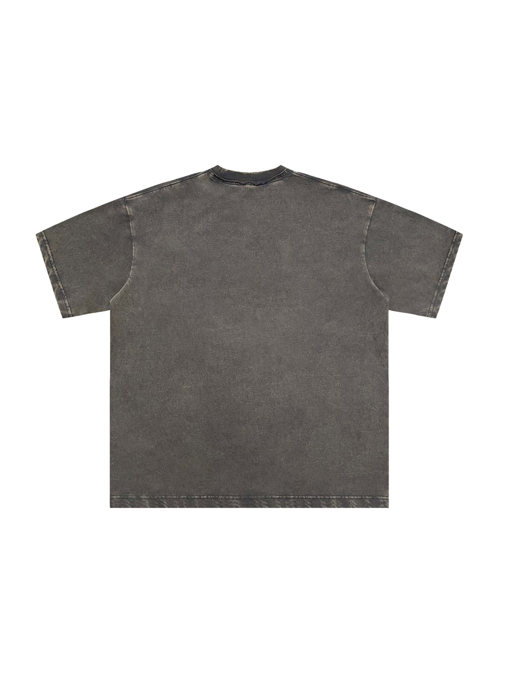Snow Washed Raw-Edge Neckline T-Shirt source image 22